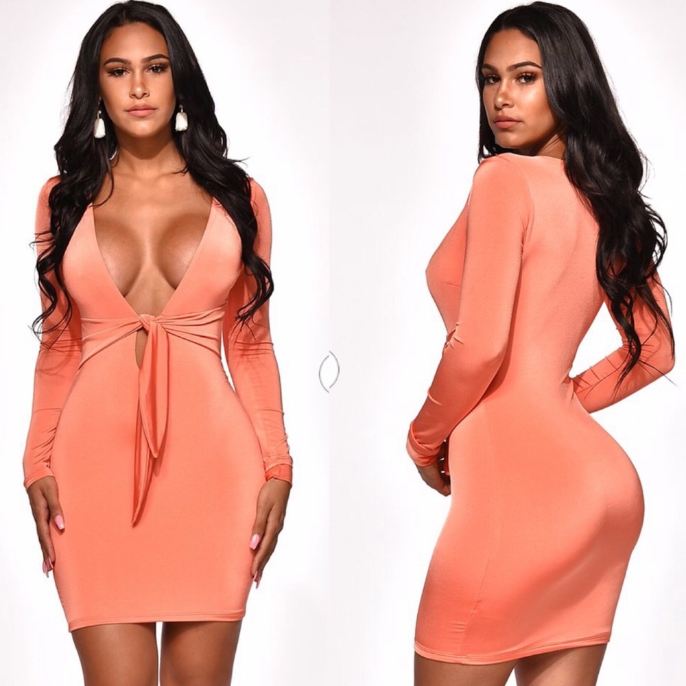 Mini coral dress - small